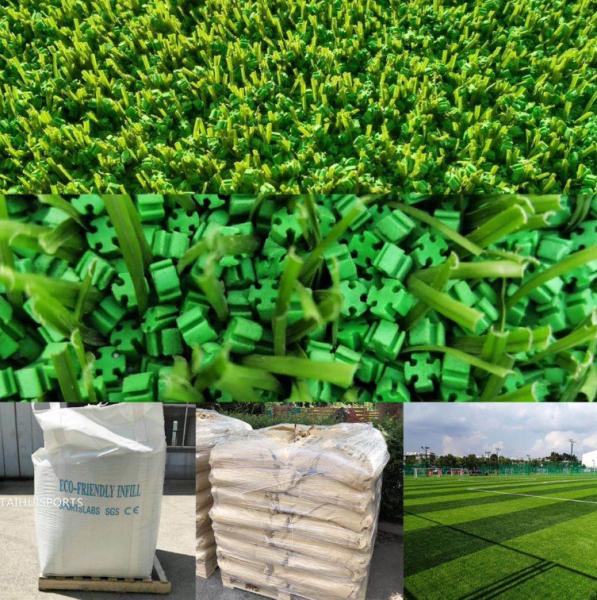 Anti UV Artificial Grass Infill TPE Granule Shock Absorbtion Soccer / Golf / Basketball / Gym