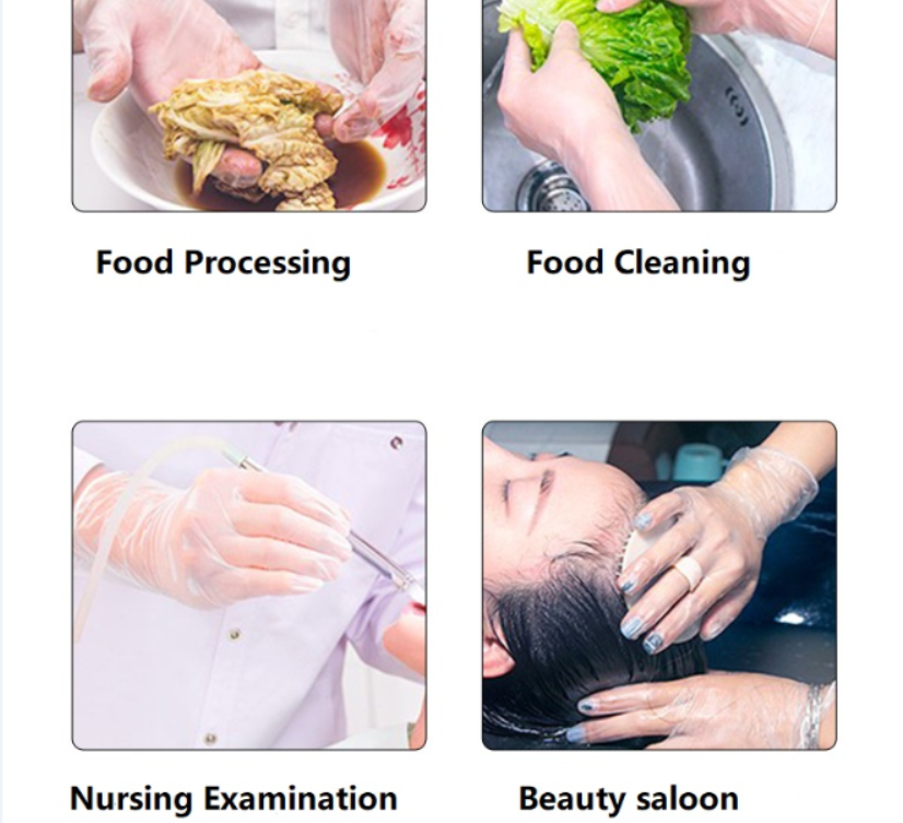 20cm 24cm Hospital Nitrile Gloves Waterproof Meciacal Examination Disposable