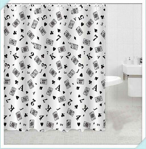 Белые черный занавес ливня PVC Eco содружественный водоустойчивый для гостиницы/домашний