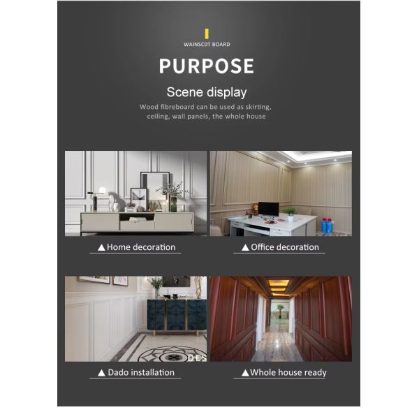 Интегрированная стена из ПВХ экологически чистый внутренний фон