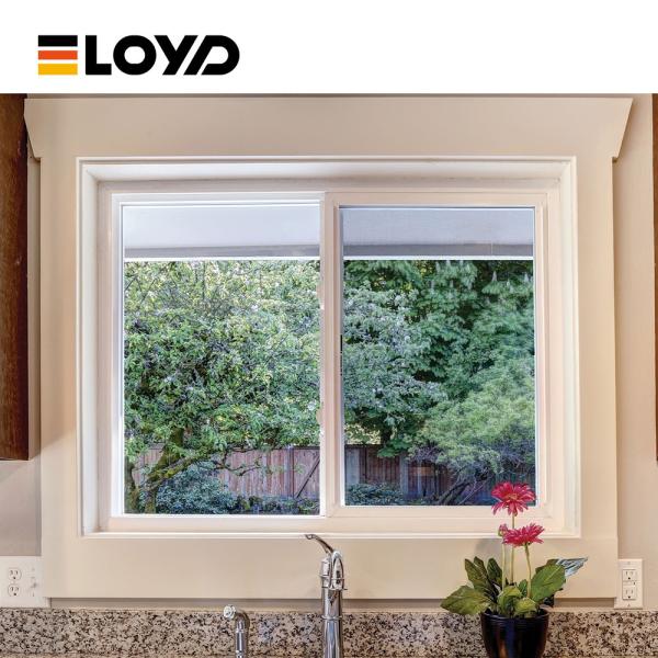 Ventana corredera de aluminio de tres vías para grandes aberturas