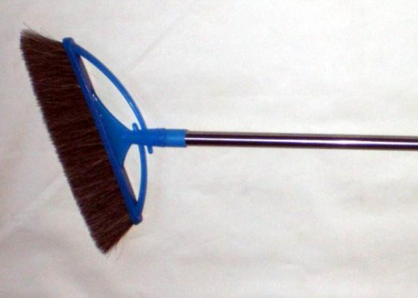 Le poil d'animal de fibre de pp balaye/l'acier inoxydable Rod de brosse nettoyage de plancher