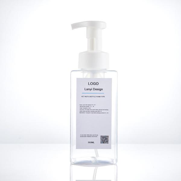 Garrafa retangular da bomba da espuma 550ml do ANIMAL DE ESTIMAÇÃO 42mm