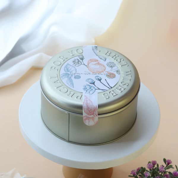 Chocolate Vacuum Caviar Tin Boxes 50g 100g 125g Metal Cans For Gift Food Packaging