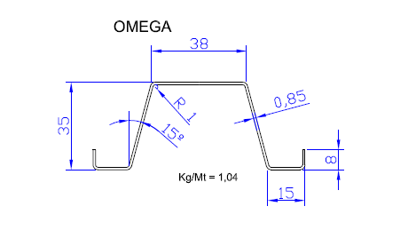 1.6 - 1.2mm Omega Purlin Roll Forming Machine Adjust by hand wheel