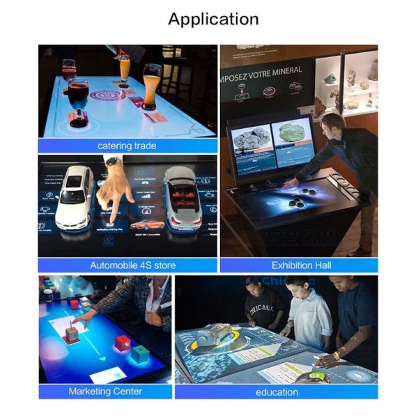 55 inch Advertising Kiosks hd videos interactive whiteboard touch screen table with touch screen