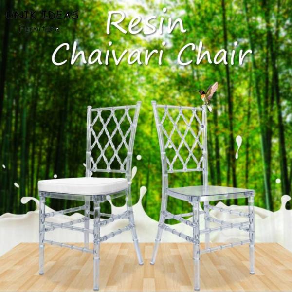 O noivo Resin Wedding Banquet da noiva preside Chiavari empilhável Diamond Crystal 40x40x92cm