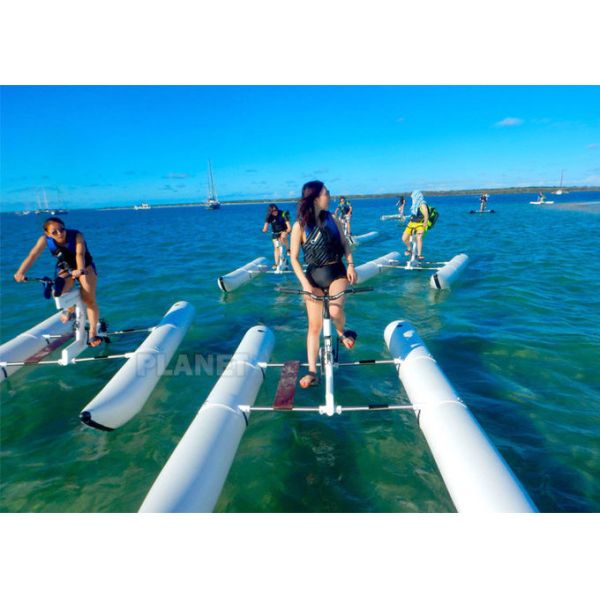 PVC Inflatable Sea Banana Pontoon Boat Tube For Floating Water Bike