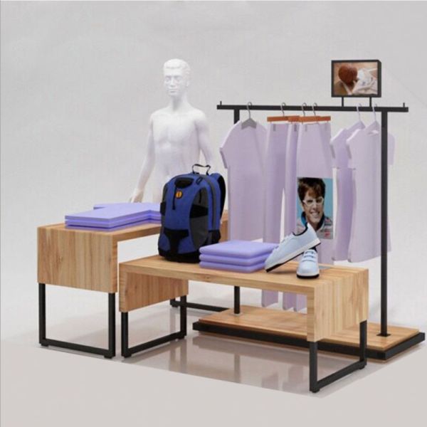 Modern Transparent Display Pegboard Stand for Sneaker Storage and Clothing Display