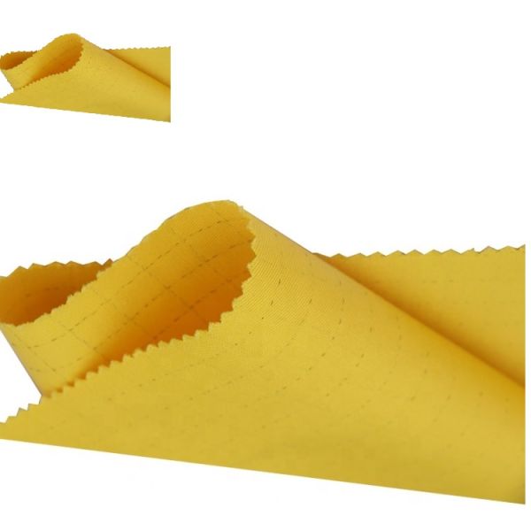 ткань 150cm ESD анти- статическая выравниваясь с волокном 99% полиэстер 1% проводным