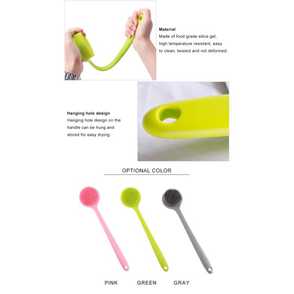 Логотип OEM гигиенический Exfoliate очищая щетка ливня силикона