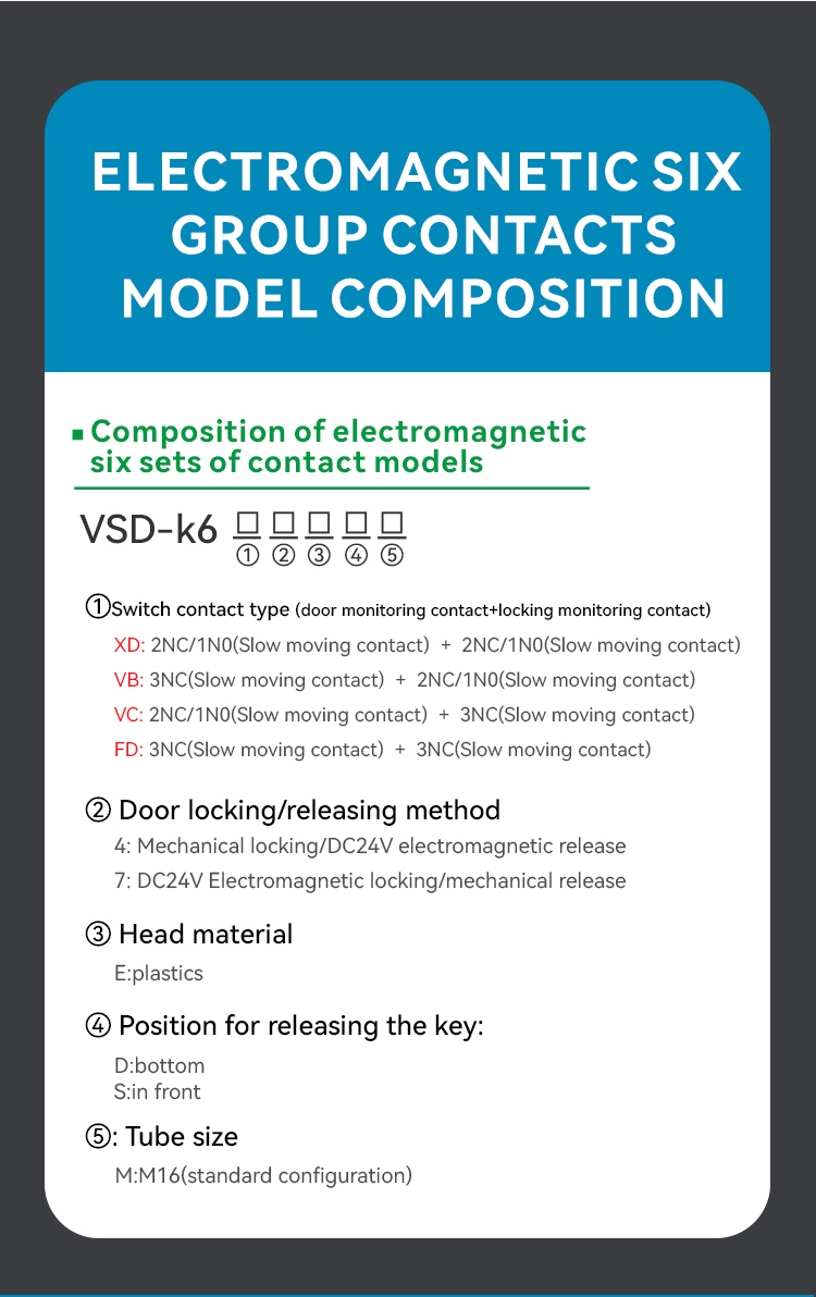 Dual Monitoring Safety Door Switch with 1300N Tensile Strength and ISO14119 Compliance for Industrial Safety