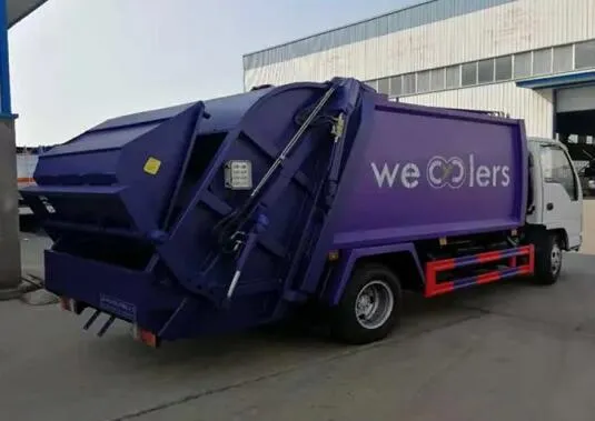 Diesel Fuel Type Mini Rear Loader Garbage Truck 5cbm Mini Refuse Collector Truck