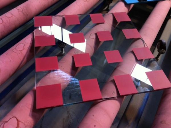 Tempered Silkscreen Printed Glass , toughened safety glass with different colours