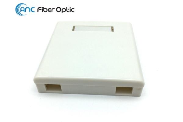2 Port Fiber Optic Termination Boxes SC Simplex SM MM FTTH Fiber Optic Wall Plate Outlet