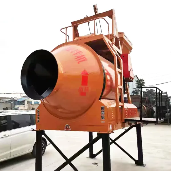 Small Round JZC350 Concrete Mixer Machine High Portability Flexibility