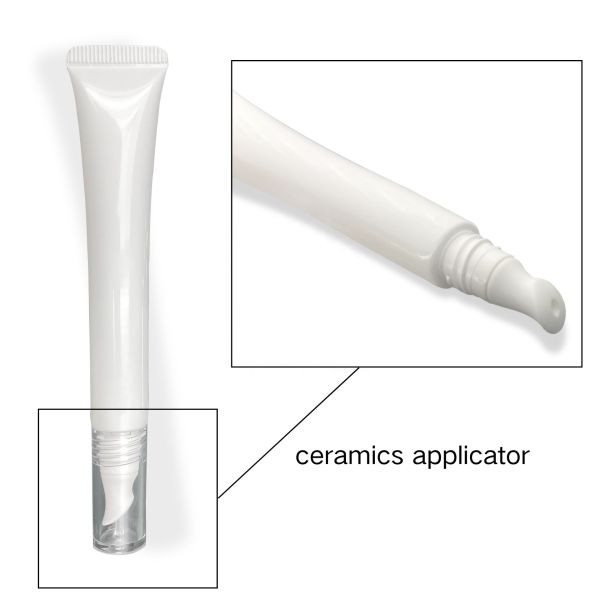 D19mm 10ml 15ml 20ml Metal Single Ball Massage Zinc Alloy Applicator PE ABL Eye Cream Serum Top Packaging Containers