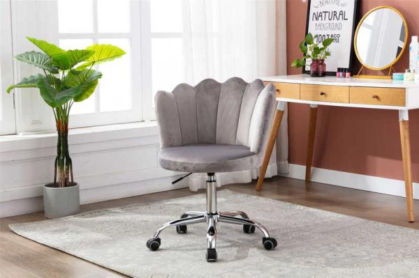 Gray D17.72'' Swivel Shell Chair / Living Spaces Desk Chairs  Adjustable Height