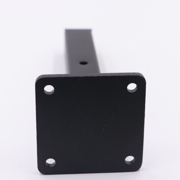 Серебряные квадратные трубные трубки декорируют деревянные Т-рельсовые брекеты с оборудованием для штамповки с ЧПУ