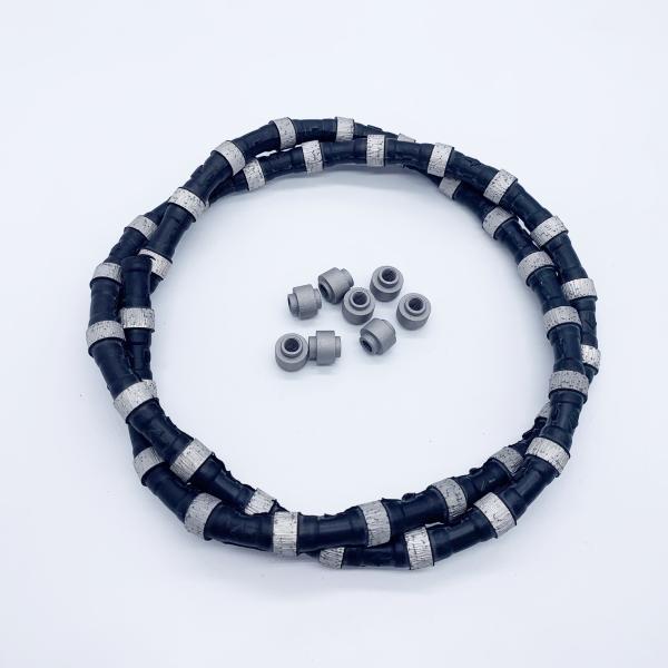 Customized Support Diamond Wire Saw 11.5mm Sintered Bead Rope for Marble Quarry Mining