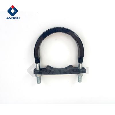 U Shaped Pipe Clamp Bolt Concrete U Bolt Polyurethane / Plastic Wrapped For Pump Truck