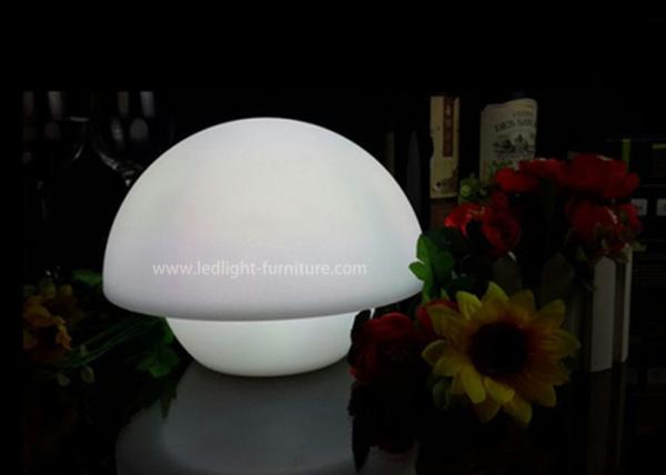 Candeeiros de mesa decorativos personalizados do diodo emissor de luz do projeto, lâmpada colorida da noite do diodo emissor de luz do cogumelo