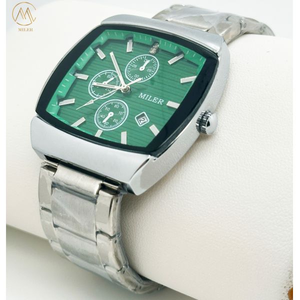 Luxury Business Waterproof Male Lady Luminous Date Stainless Steel Square Quartz Watch