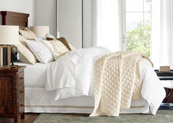 Camille Ruched Solid Modern Bedding Sets Soft 4 Pcs With Different Size