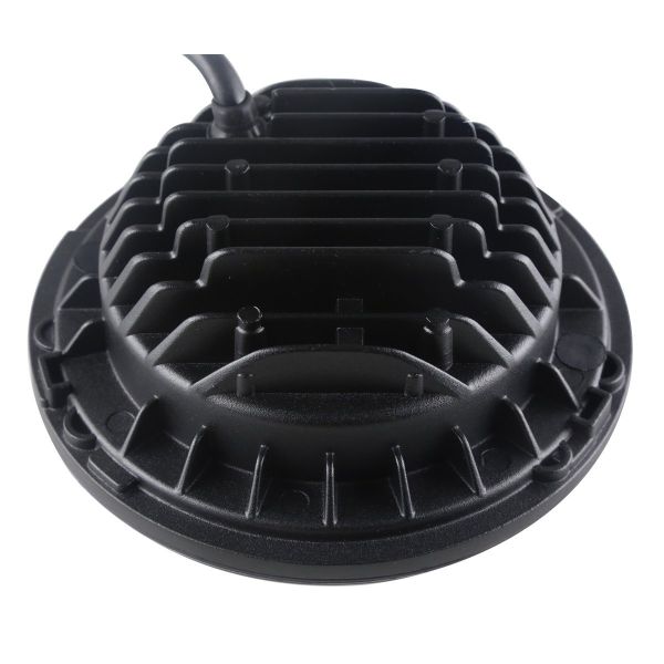 7 Inch LED Jeep Headlight With Halo Angel Eye Ring High Low Beam H4 Plug