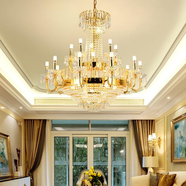 JYLIGHTING Luxury Crystal Pendant Light Simple Contemporary Gold Indoor Chandelier For Home Dining Room Decor Crystal Pendant Light