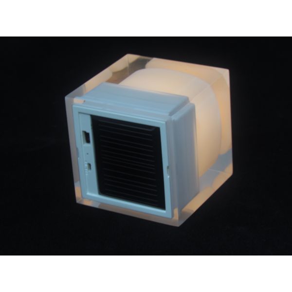 Luxury crystal texture white Solar Candle Lights for living room, bedroom, dining room