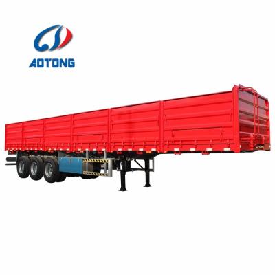 Container and Cargo Carrier 3/4 Axles Bulk Cargo Sidewall Semi Trailer with Twist Locks