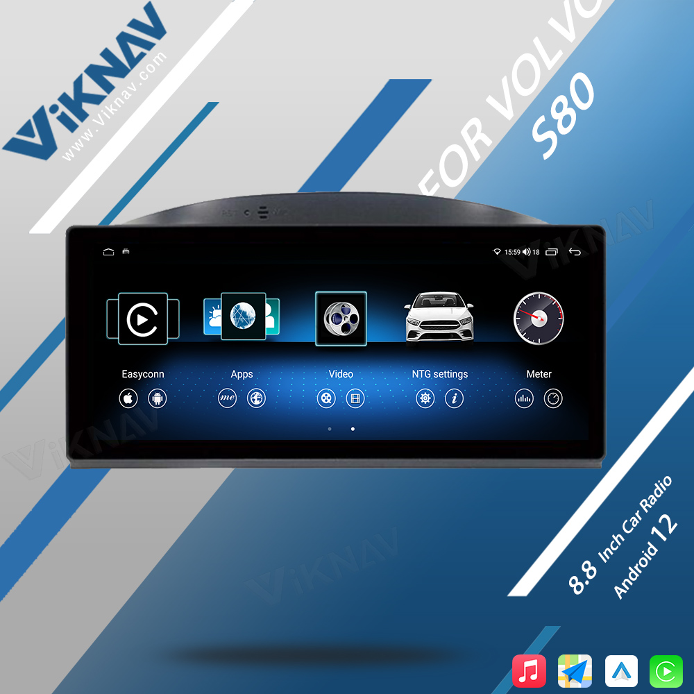 2012 2013 2014 2015 Авторадио Volvo S80 Радио Android 8,8 дюймовый ЖК-головной блок