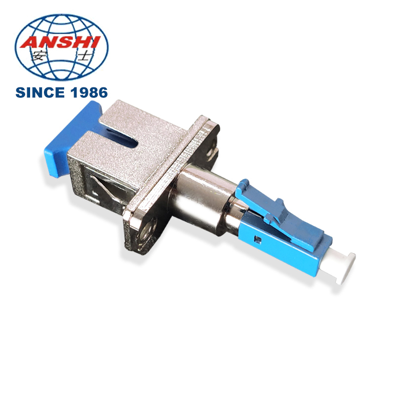 Hybrid LC SC Fiber Optic Adapter LC to SC APC/UPC Simplex Flange Coupler Converter