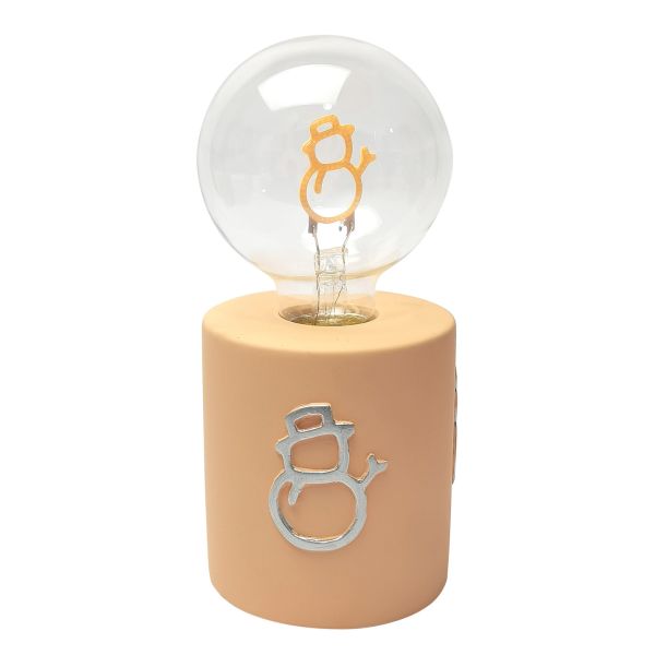 Уникальная снежный человек форма светодиодная лампа с ниткой смола 3AAA 8.4 * 8