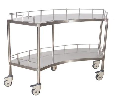 Carrinho de aparelhos em forma de ventilador de hospital Carrinho de carrinho médico para hospital 1400MM 45CM
