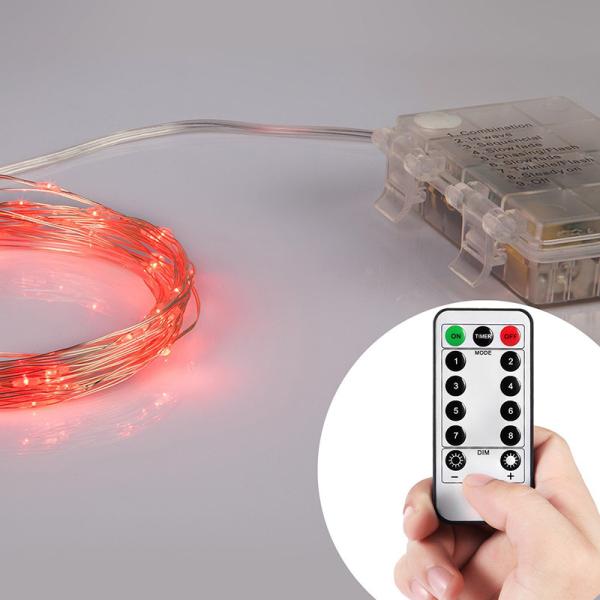 13 Key IR Remote Control 3*AA Battery Operated LED String Lights For Christmas, Party, Festival Decoraction