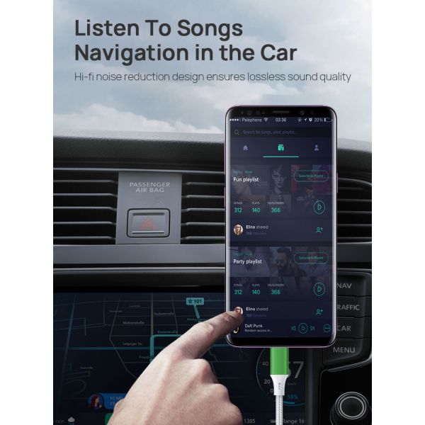 MFI 8Pin Stereo Aux Cable Lightning To Audio Jack Cable