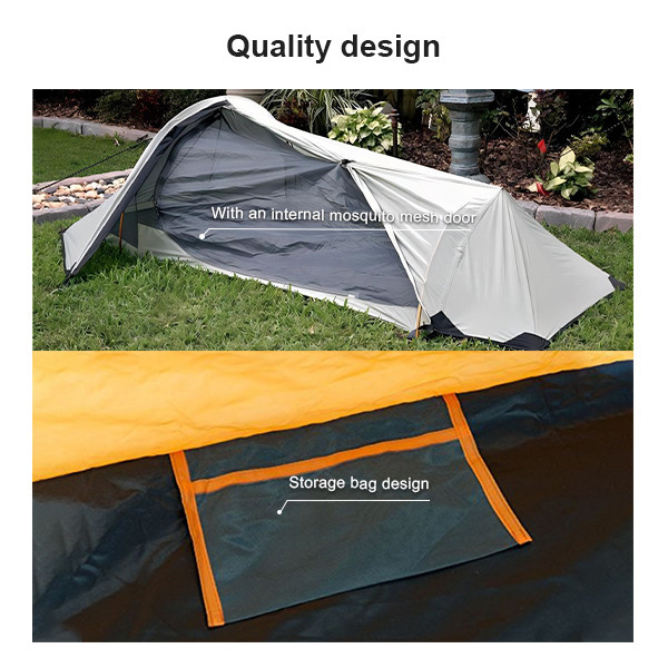 210T Polyester Camping Outdoor Tents Widened Breathable Hooped Bivvy Bag Tent