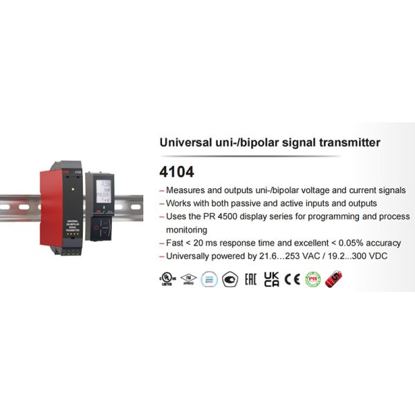 PR Temperature Sensors Analog 4114 4116 4104 Switching 4225 AC DC 4179 Frequency Signal Includes Relay Output 4184