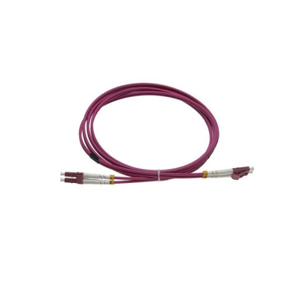 Мультимодный двойной кабель Lc 2m к прыгунам оптического волокна Lc Om4