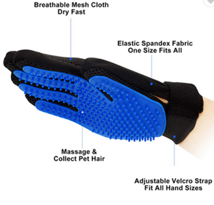 Beautiful Pet Grooming Gloves Brush Mitt Delomo Pet Deshedding Brush