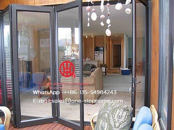 Aluminium Heavy Folding Door Sound-Proof for Villa House Hotel Building Project