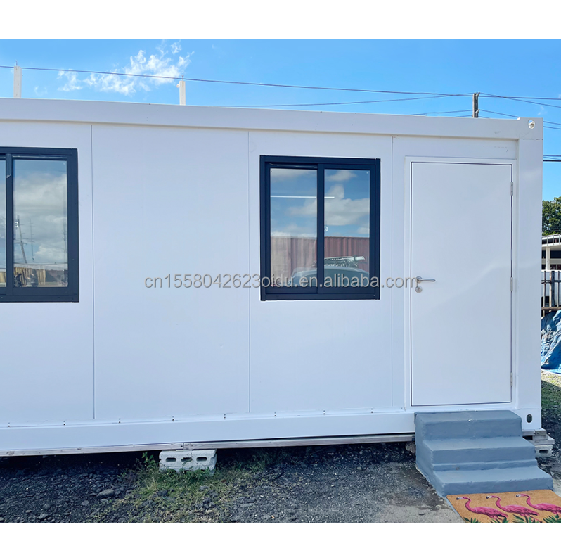 Portable Steel Container House Prefabricated Mobile Warehouse for Construction Site Featuring Aluminum Alloy Windows