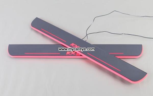 Kia KX3 Car accessory stainless steel scuff plate door sill plate light LED
