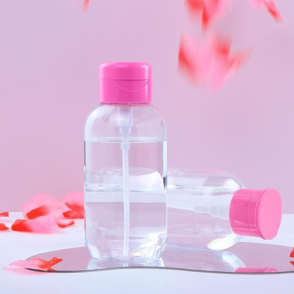 ISO9001 Certified PET Makeup Remover Bottle with Flip Cover and Customized Colors