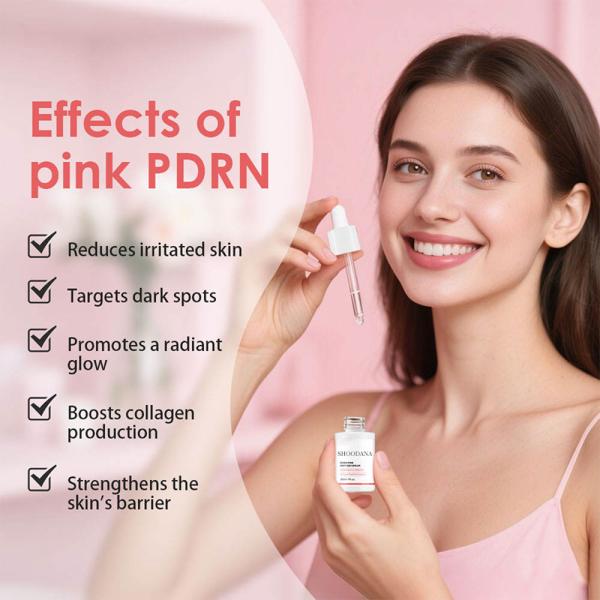Pdrn sérum de peptide rose anti-âge hydratant réparer les rides et les rides sans danger pour les peaux sensibles