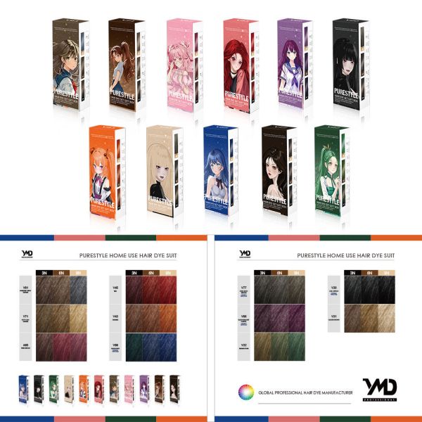 100 ml Coloration Permanente pour Cheveux à Domicile Formule à Base de Plantes Inoffensive Non Irritante