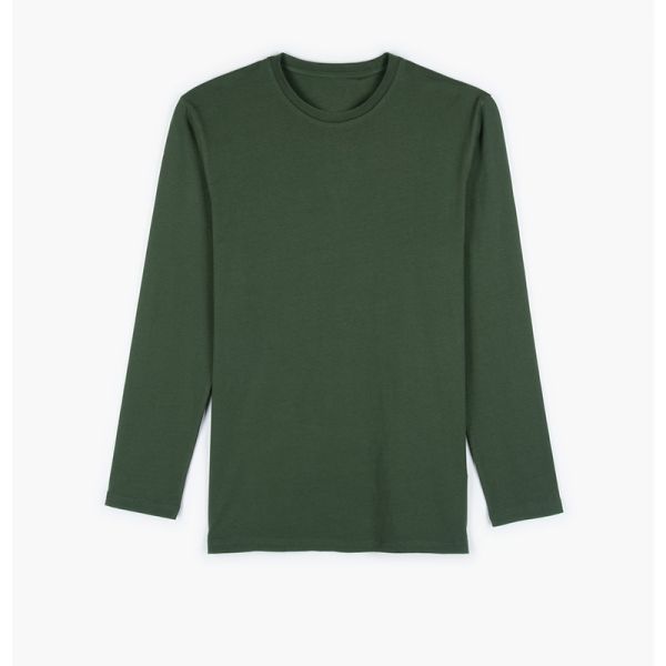 High Quality Blank Plain 100% Cotton Long Sleeve Men T Shirt with Embroidery Printing Design Logo