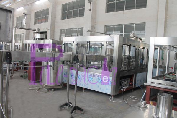 PLC Control 3 In 1 Water Filling Machine SUS304 With Screw Cap